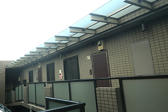 長原商店のマンション共用部(庇など)工事例